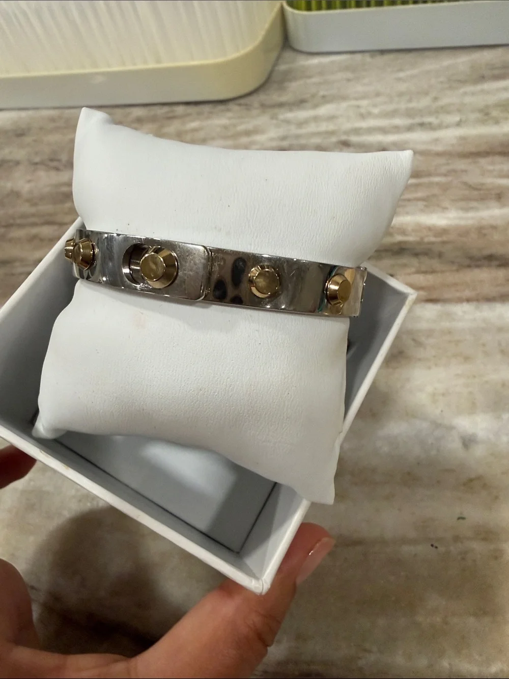Michael Kors 2 tone Bangle Bracelet